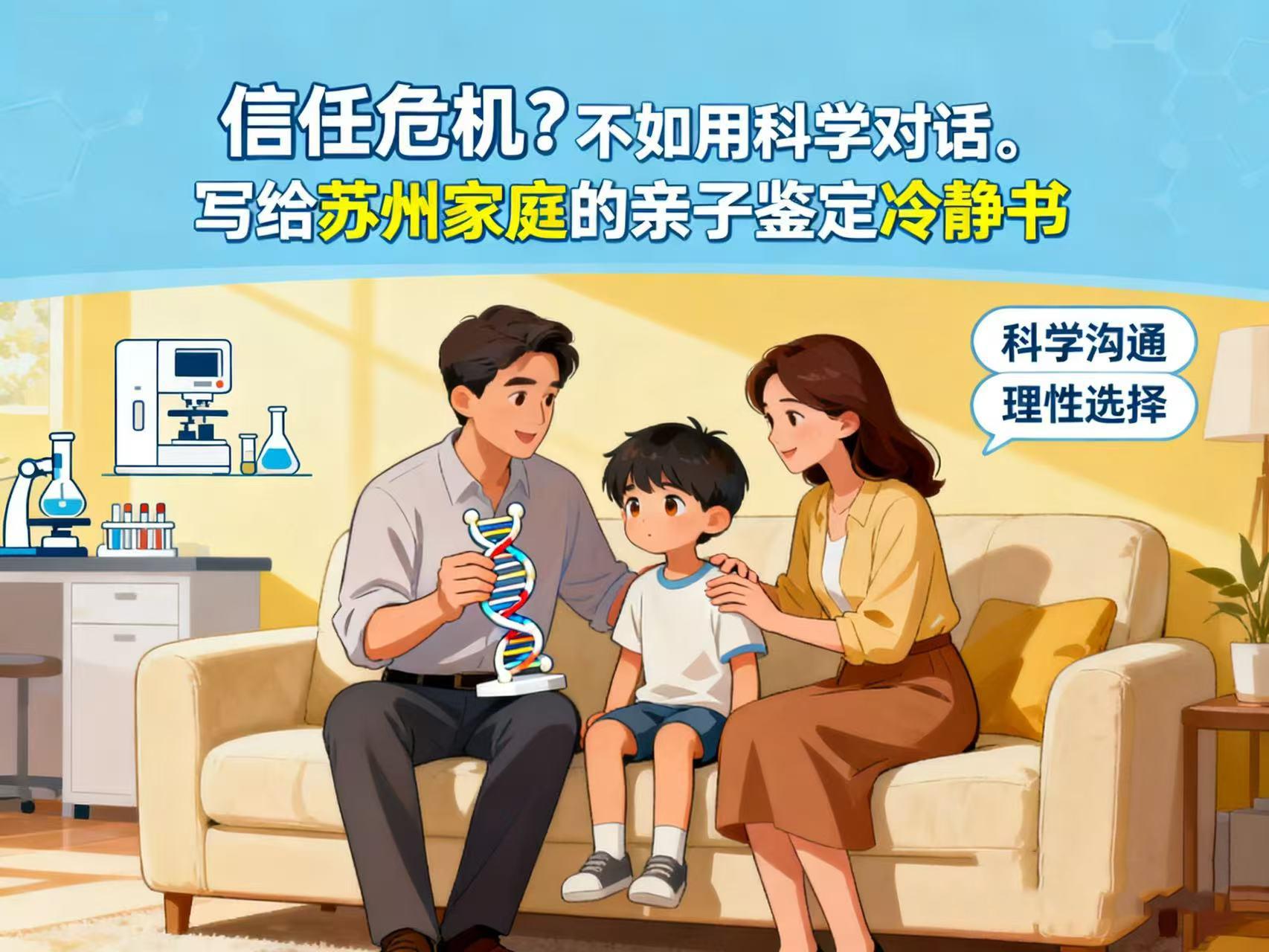 信任危机?不如用科学对话。写给苏州家庭的亲子鉴定冷静书